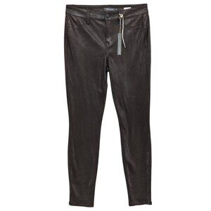 Level 99 Janice Ultra Skinny Pants Womens Brown Mid Rise Stretch Size 30